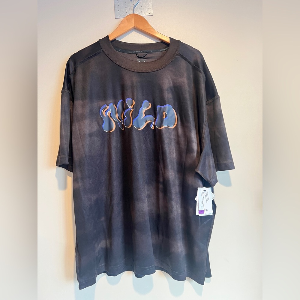 Cross Eyed Moose "WILD" Oversized Grapphic T-Shirt XXL Delicioso Sun Fade NWT